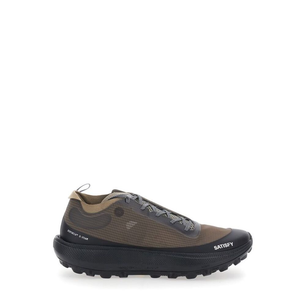 Satisfy Men Brown Sneakers With Leather Details And Rubber Sole For Men